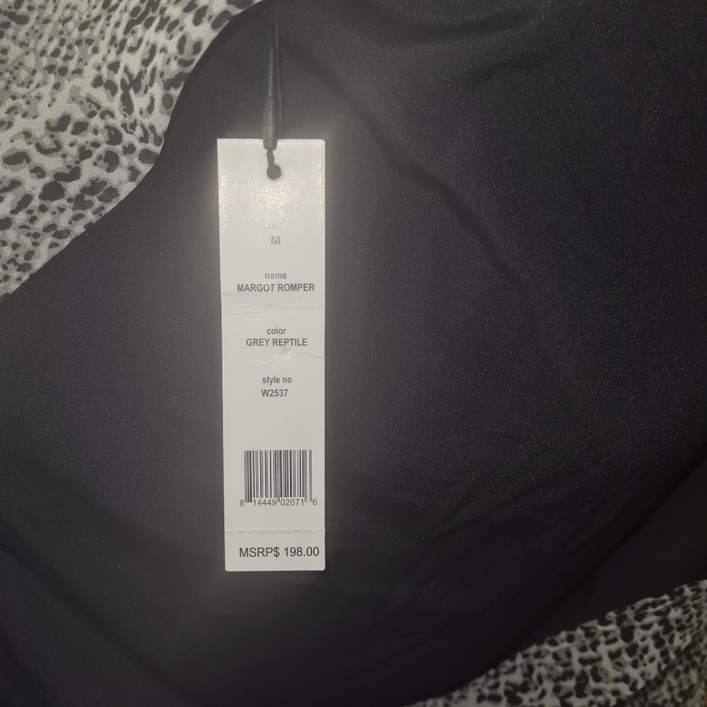 Walter Baker margot romper in Grey reptile size M NWT - Picture 3 of 6